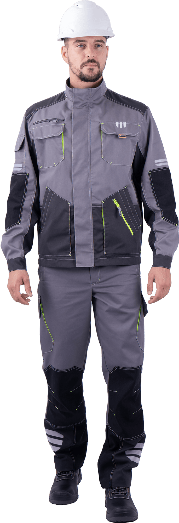Куртка ЭДВАНС (серый/т.серый/черный)