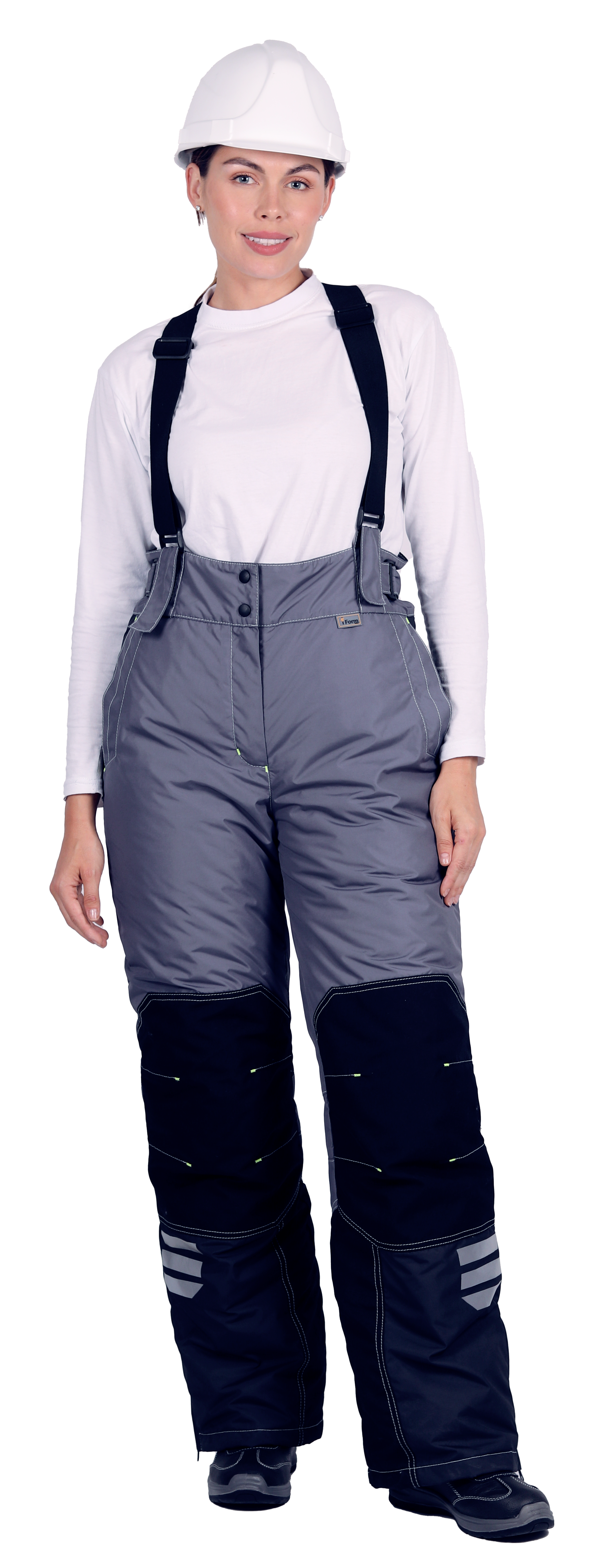 Брюки ЭДВАНС женские зимние (серый/т.серый/черный)