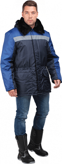Куртка РЕГИОН зимняя (т.синий/васильковый)