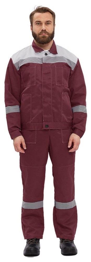 Костюм ЛЕГИОН с ПК (бордовый/серый)