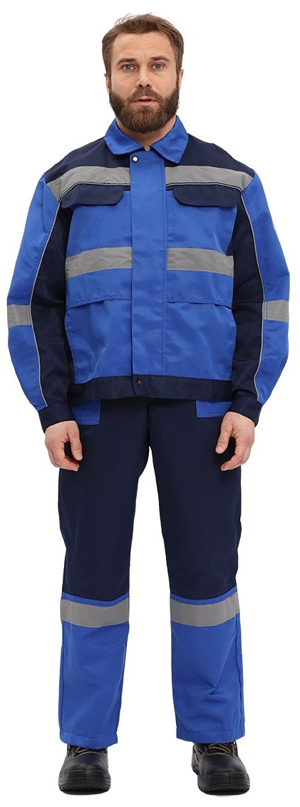 Костюм РЕСПЕКТ с ПК (василек/т.синий)