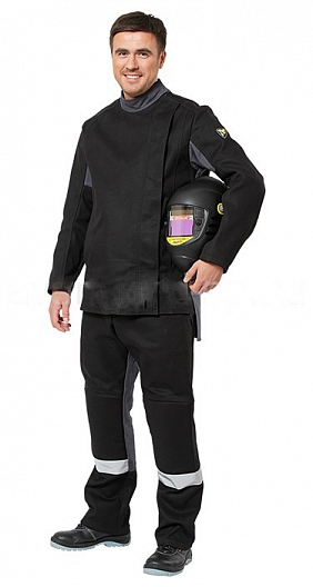 Костюм сварщика БОЛИД (черный)