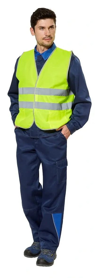 Жилет сигнальный с СОП (лимон)