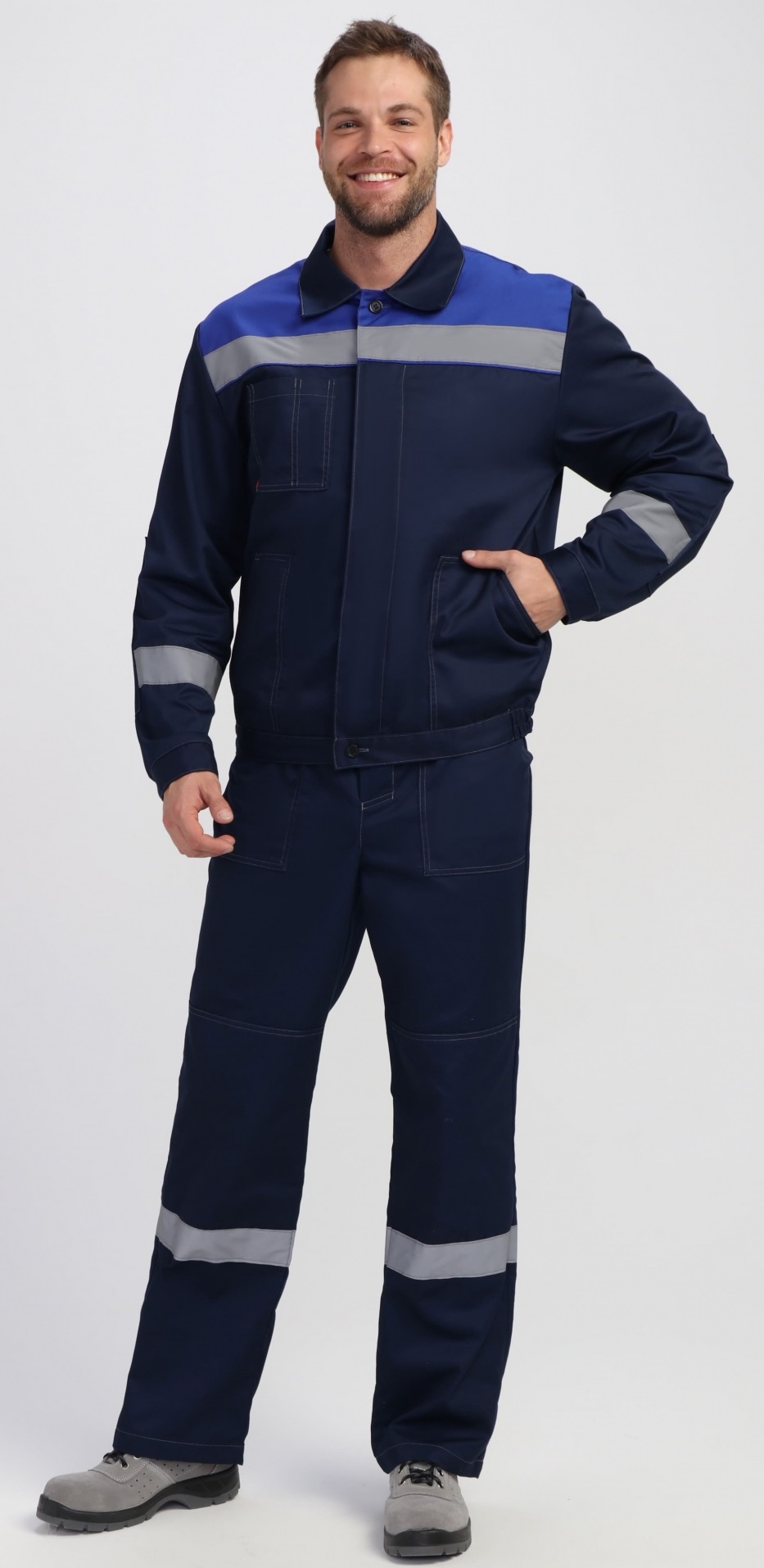 Костюм ЛИГОР-2 ПРЕМИУМ СОП CH с ПК (т.синий/васильковый)