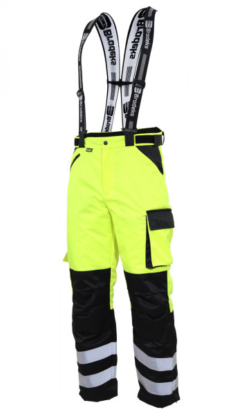 Брюки BRODEKS KW 308 зимний (черный/желтый)