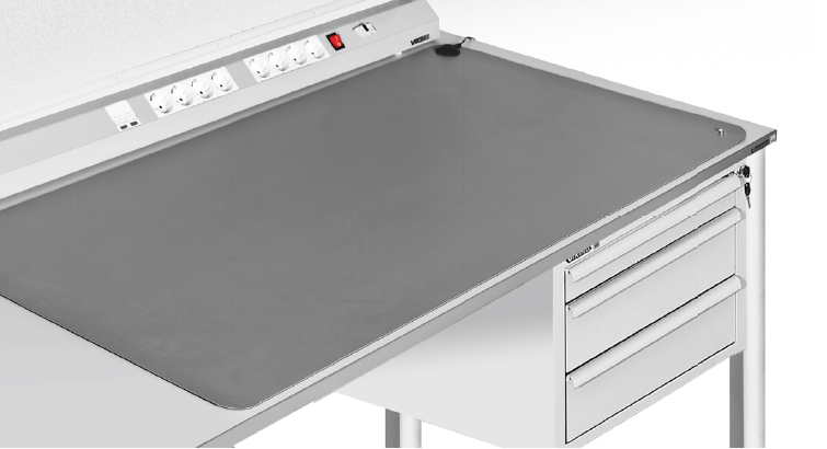 Антистатический настольный комплект VKG KH ESD 12060 120х60см (серый)