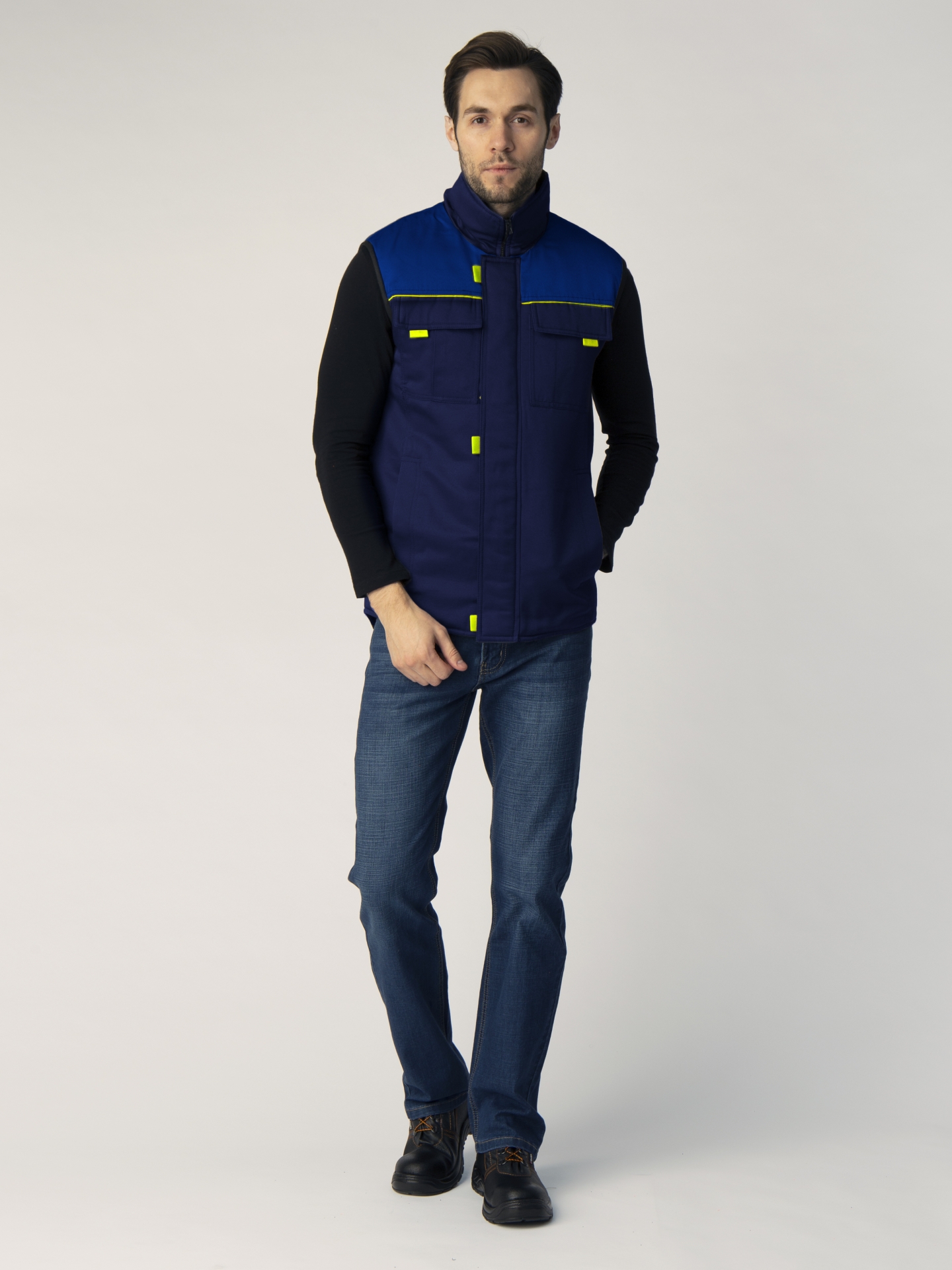 Жилет ФЛОФТ зимний (т.синий/васильковый)