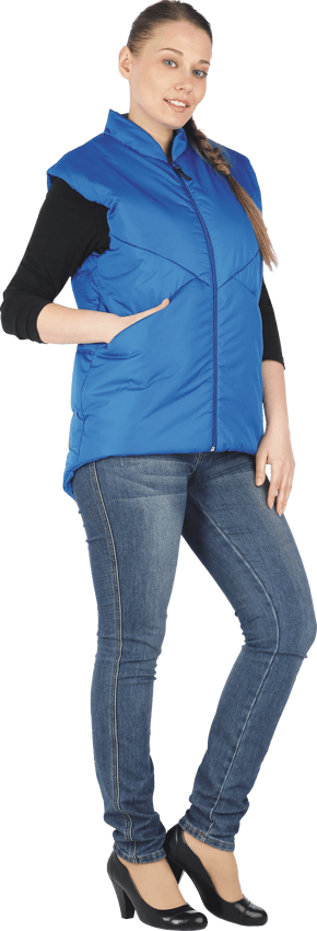 Жилет АКВАМАРИН женский зимний (васильковый)