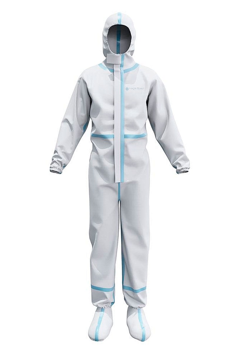 Комбинезон VEGAPRO ULTRA химической защиты одноразовый с бахилами (белый)