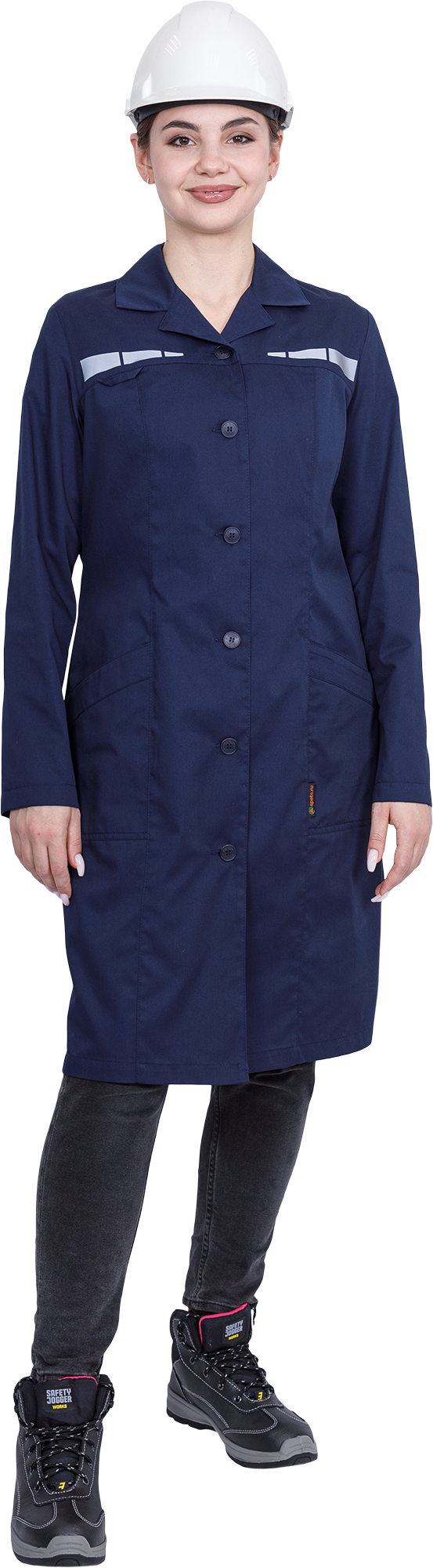 Халат ОПЕРАТОР женский (т.синий)