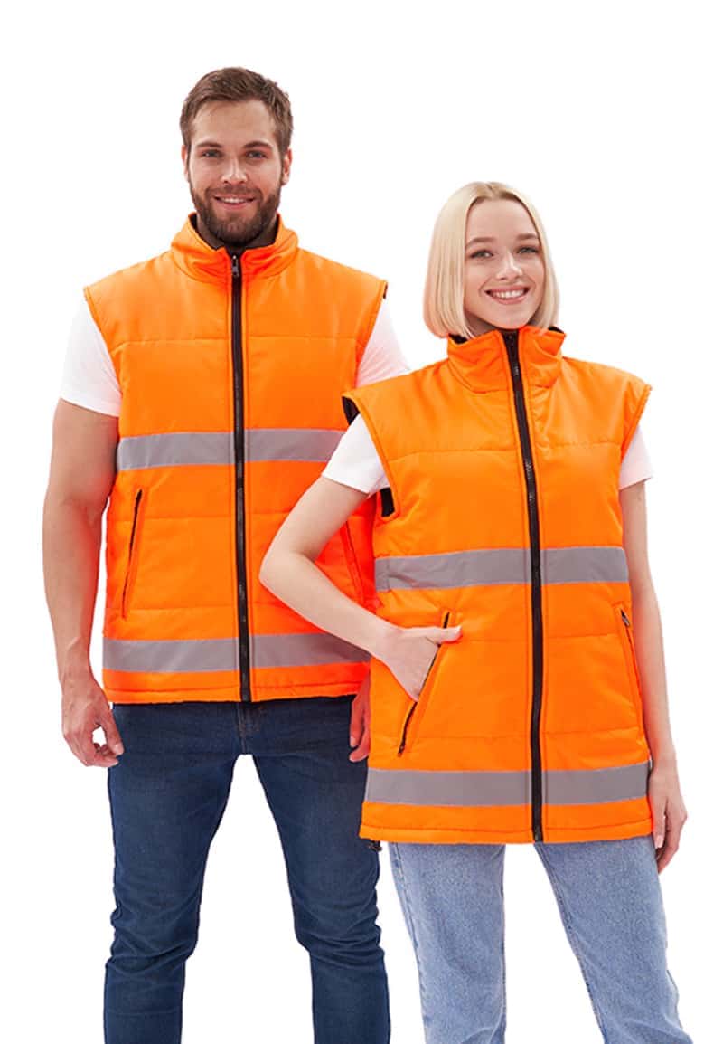Жилет ФАВОРИТ зимний с СОП (оранжевый)
