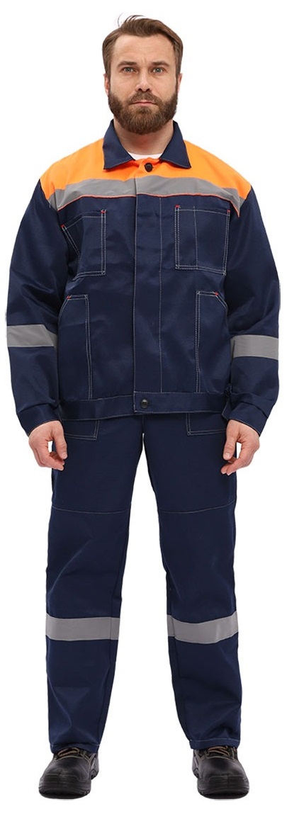 Костюм ЛЕГИОН с ПК (т.синий/оранжевый)