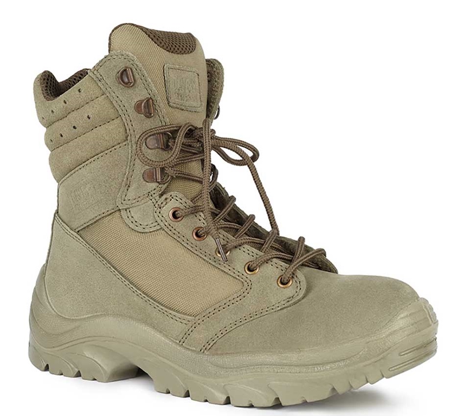 Берцы ТЕРРА ПУ нат.кожа/текстиль (хаки)