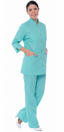 Костюм ПАЛИТРА женский с БР (зелёный)