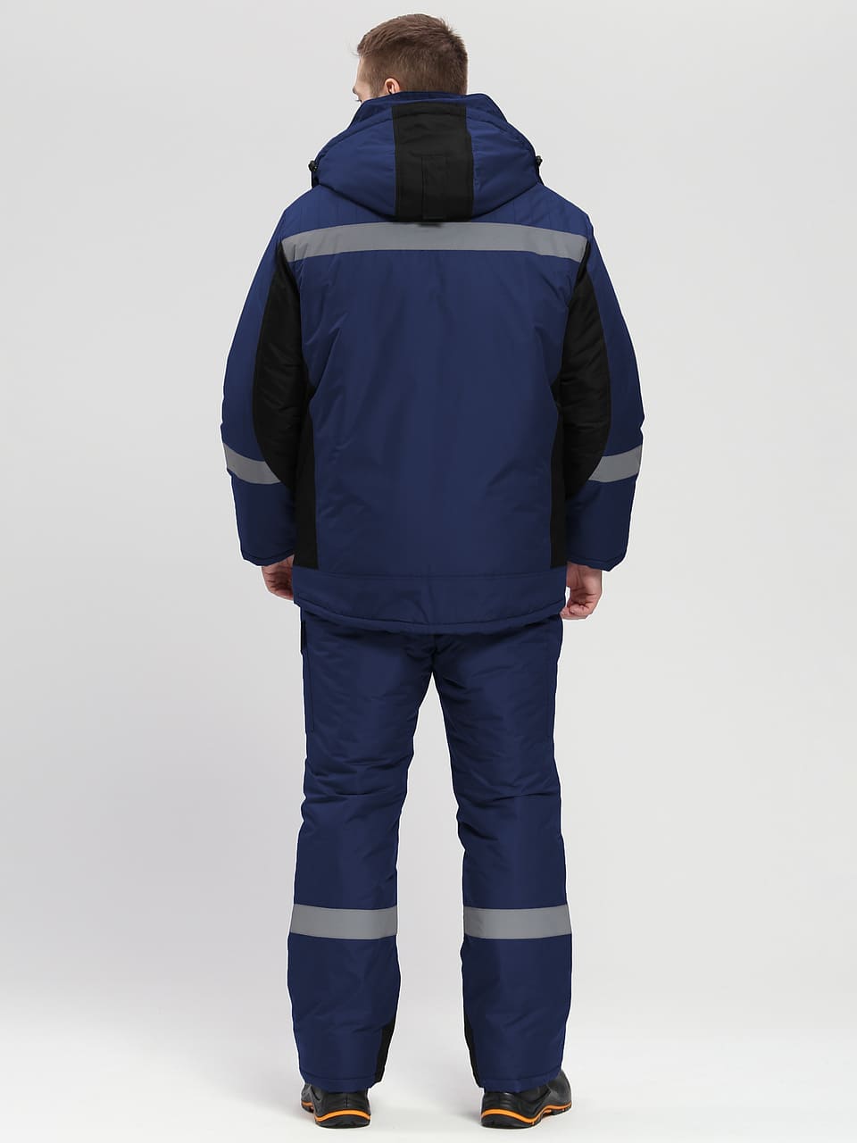 Костюм ВЕКТРОН-2 СОП зимний с ПК (т.синий/черный)