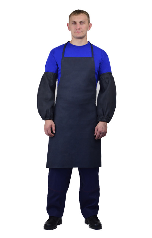 Фартук х/б диагональ 200 гр/м2 (т.синий)