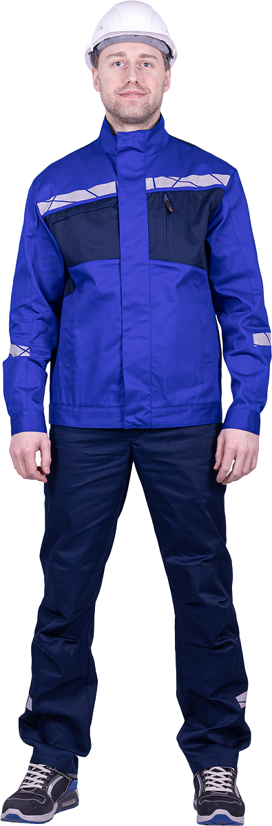 Куртка СТРОНГ (васильковый/т.синий)