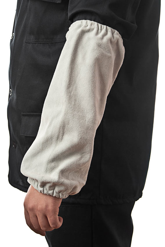 Нарукавники спилковые (серый)