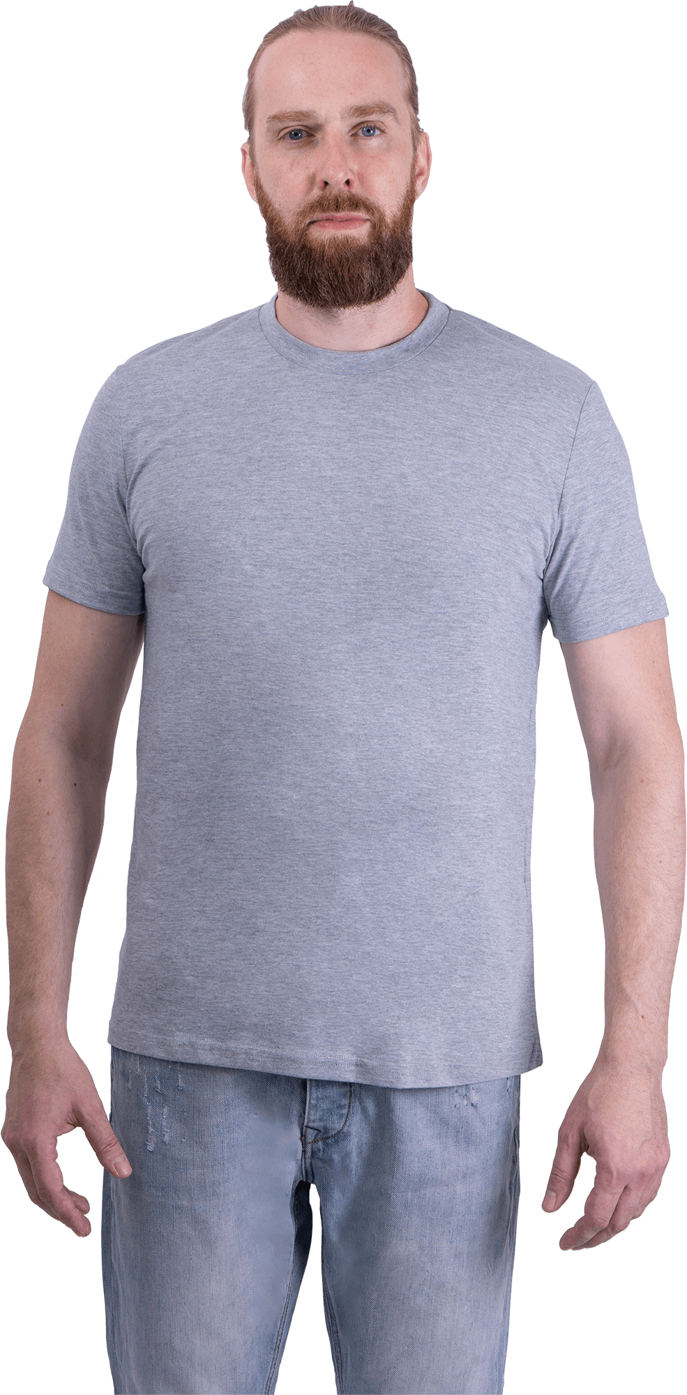 Футболка короткий рукав 160 г/м2  (серый меланж)