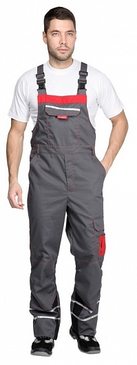 Полукомбинезон ХАЙ-ТЕК (серый/красный/черный)
