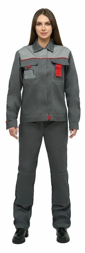 Костюм КАМА Л10-КБР женский с БР (серый/красный)