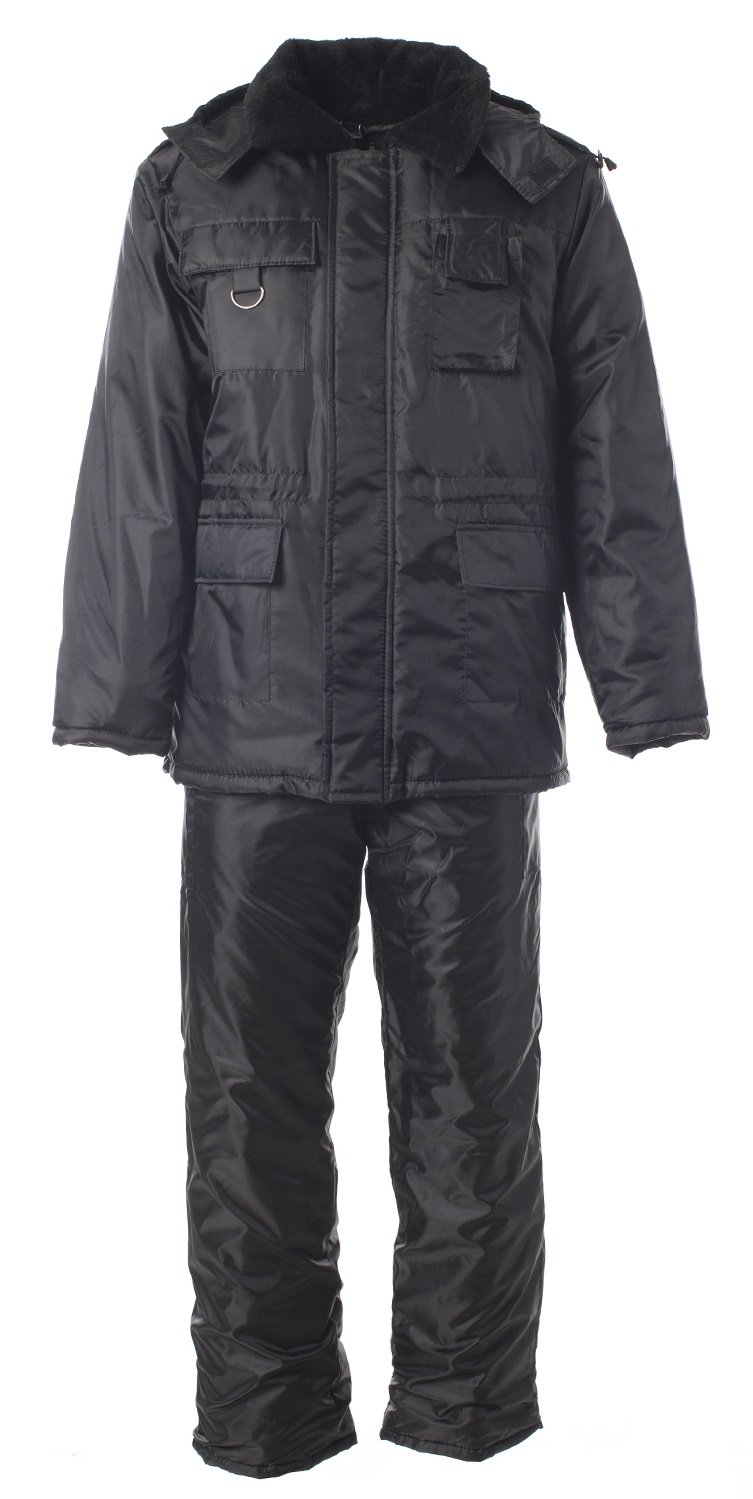 Костюм ОХРАННИК зимний с ПК (черный)