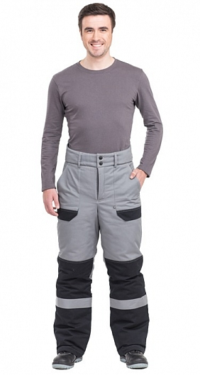 Брюки ВИВАТ зимние (серый/черный)