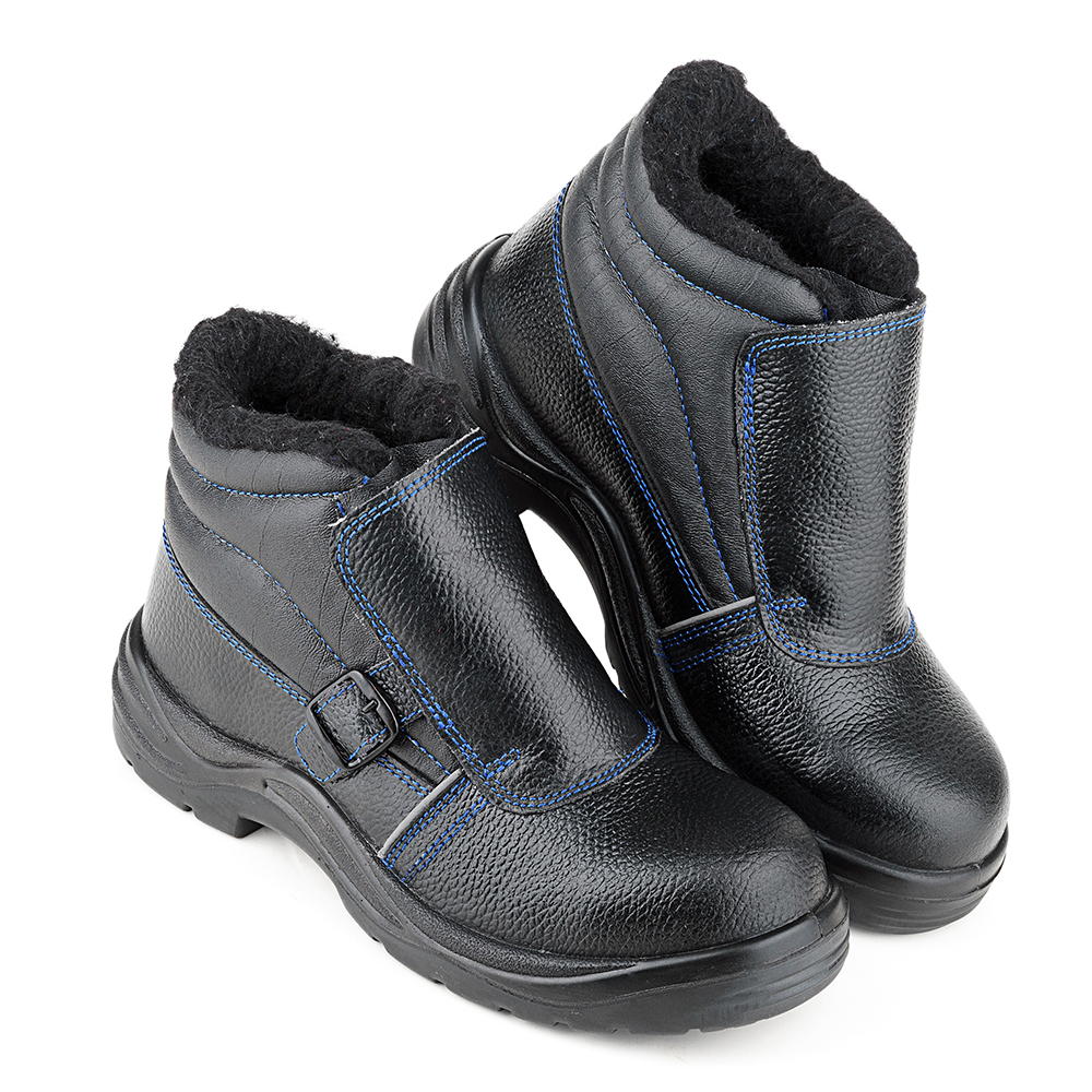 Ботинки сварщика ЛИДЕР 24М ПУ-Нитрил иск.мех с МП