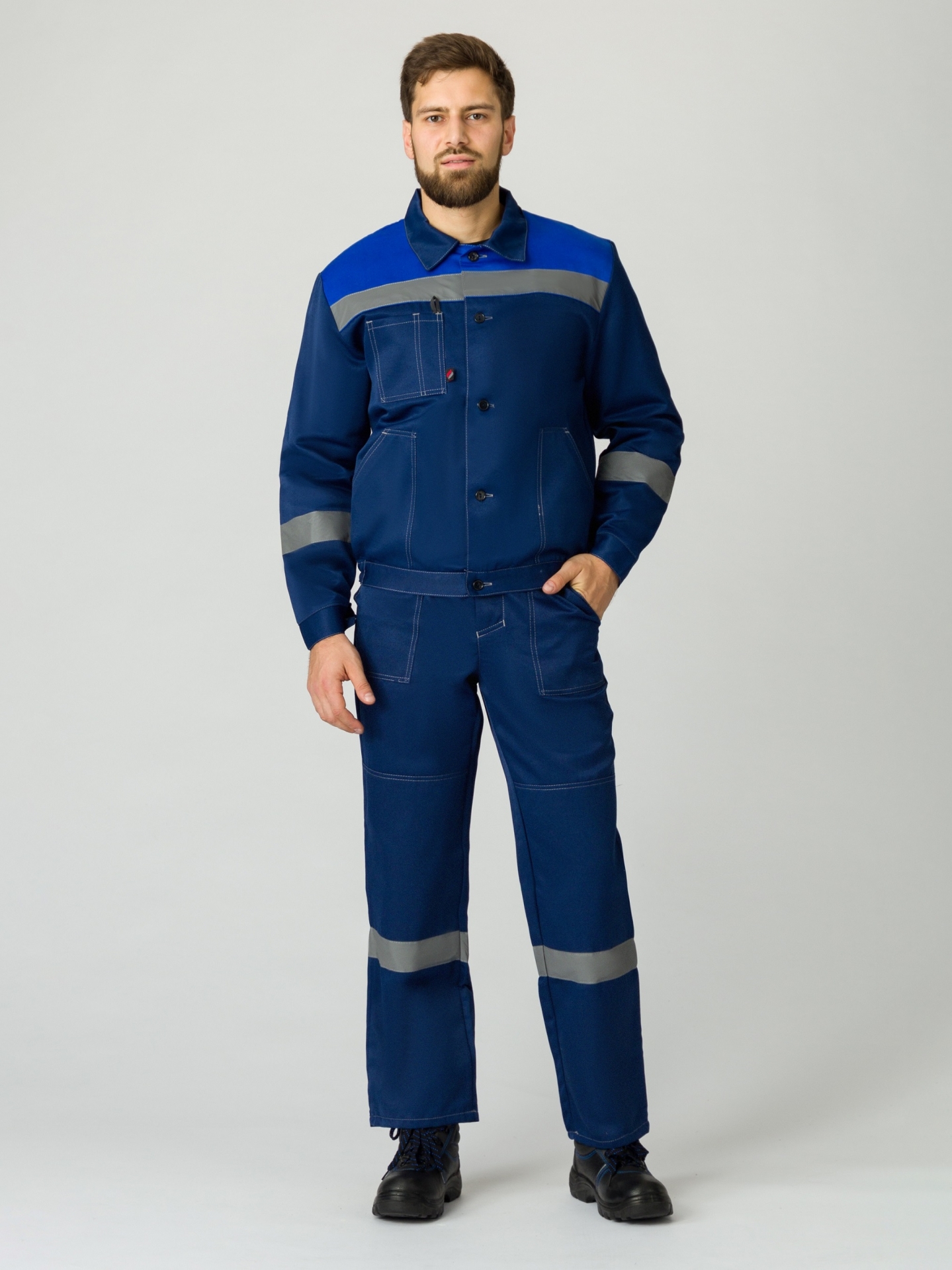 Костюм ЛИГОР-2 СОП с ПК (т.синий/васильковый)