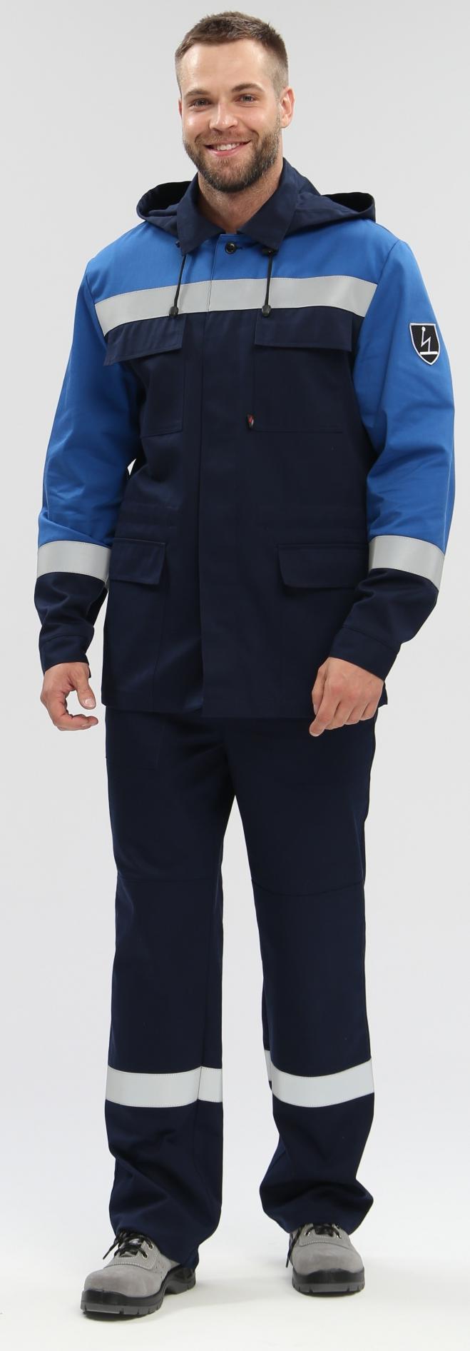 Костюм ЭКСПЕРТ-АНИСТАТ МВО NEW с ПК (т.синий/васильковый)