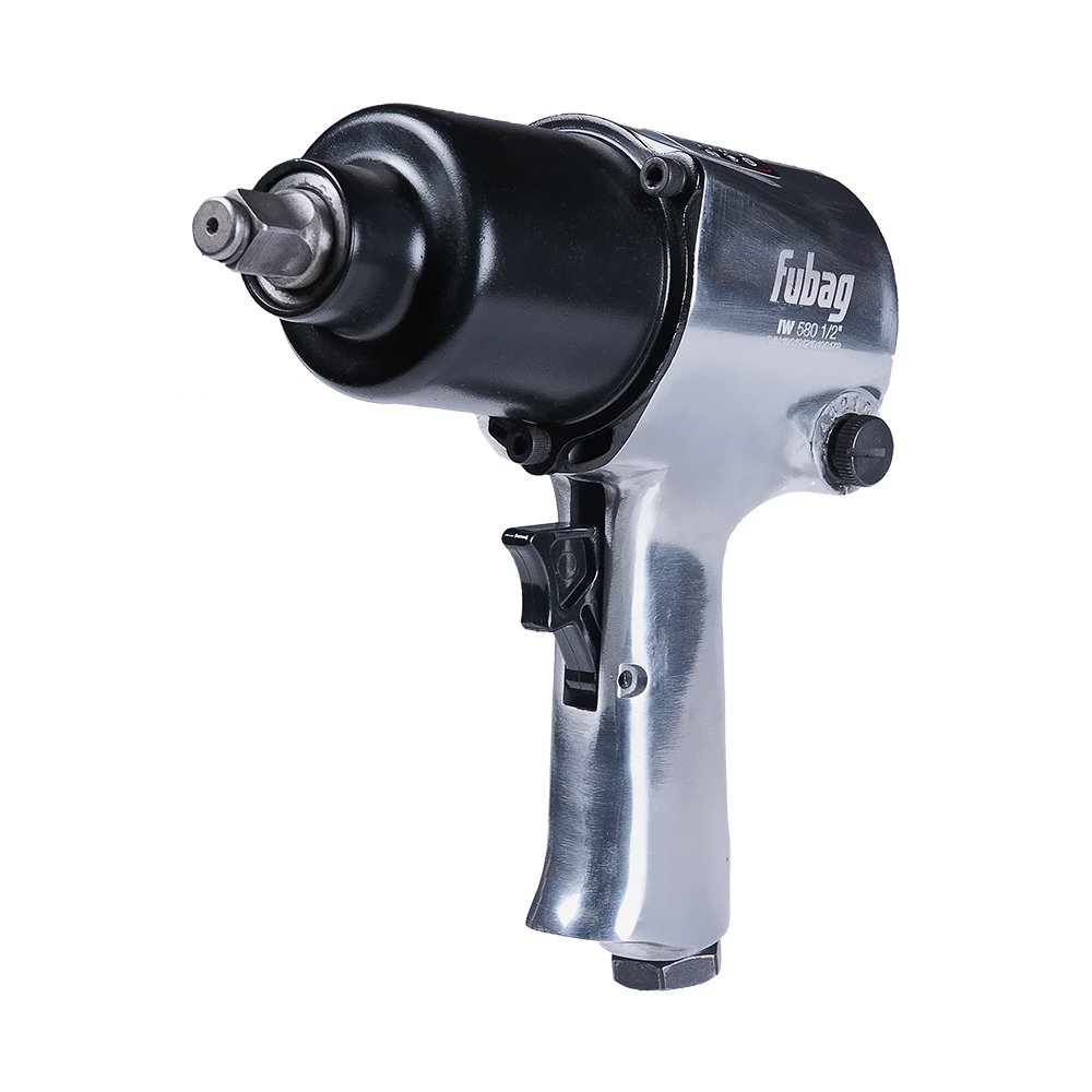 Пневмогайковерт ударный FUBAG IW580 1/2 дюйма с набором головок в кейсе