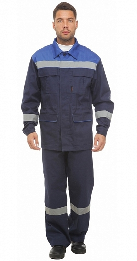 Костюм АНТИСТАТ с ПК (т.синий, васильковый)
