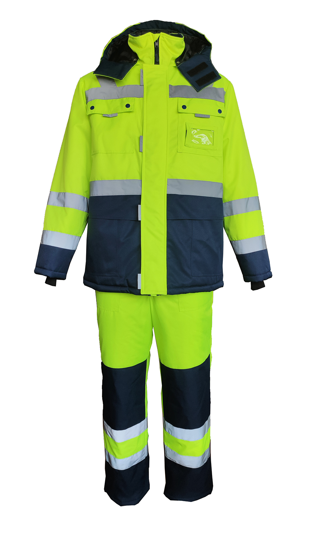 Костюм НОРДИК зимний с ПК (лимонный/т.синий)