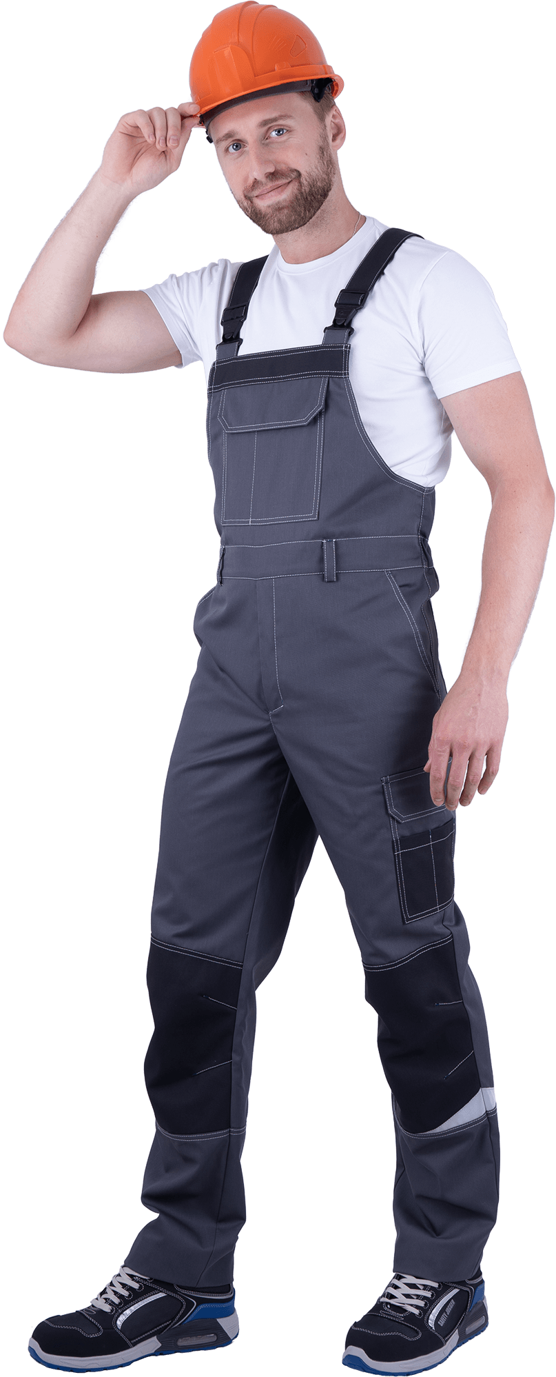 Полукомбинезон ТУРБО SAFETY (серый/т.серый)