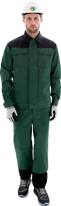 Костюм ТЕХНИК 2 с ПК (т.зеленый/черный)