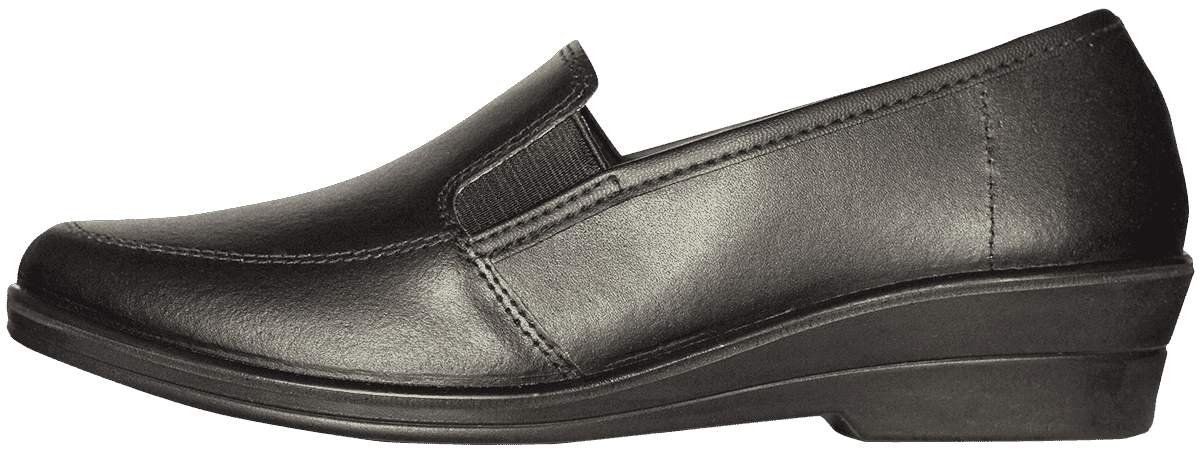 Туфли АЛМИ ПУ женские кожаные (черные)