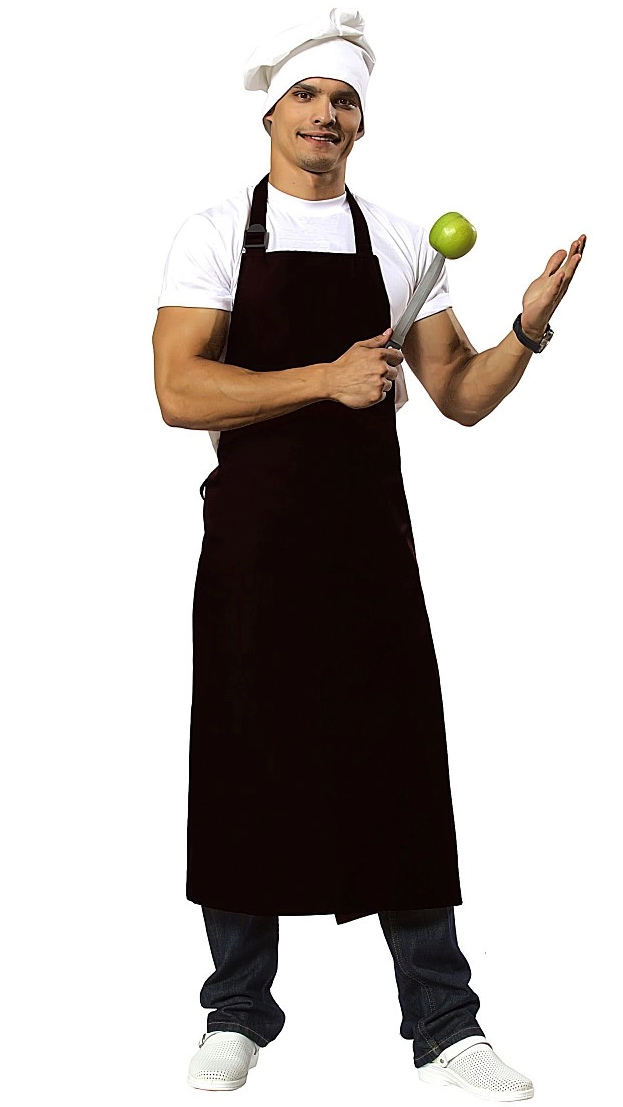 Фартук поварской (черный)