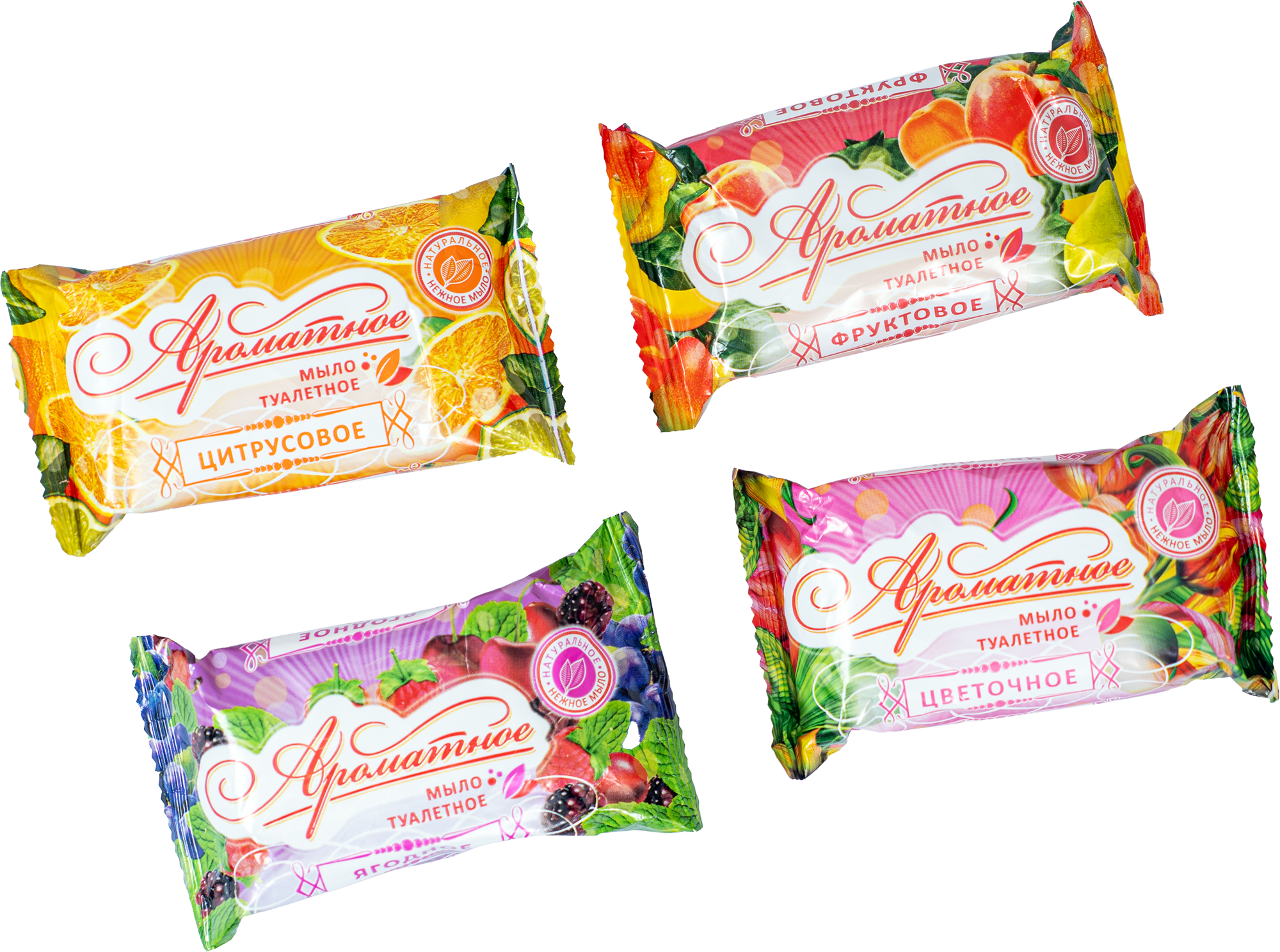 Мыло туалетное 100 г. в цветной упак.