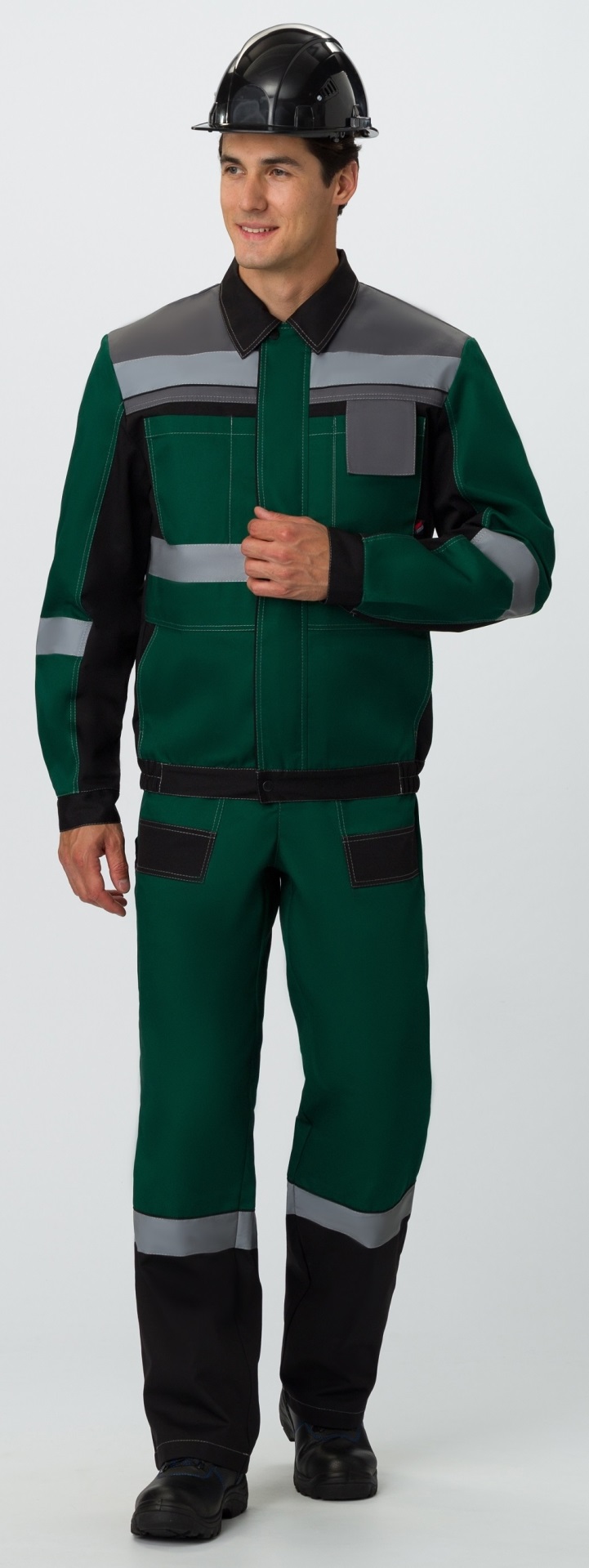 Костюм ВИВАТ-2 ПРЕМИУМ IMP с ПК (зеленый/черный/серый)