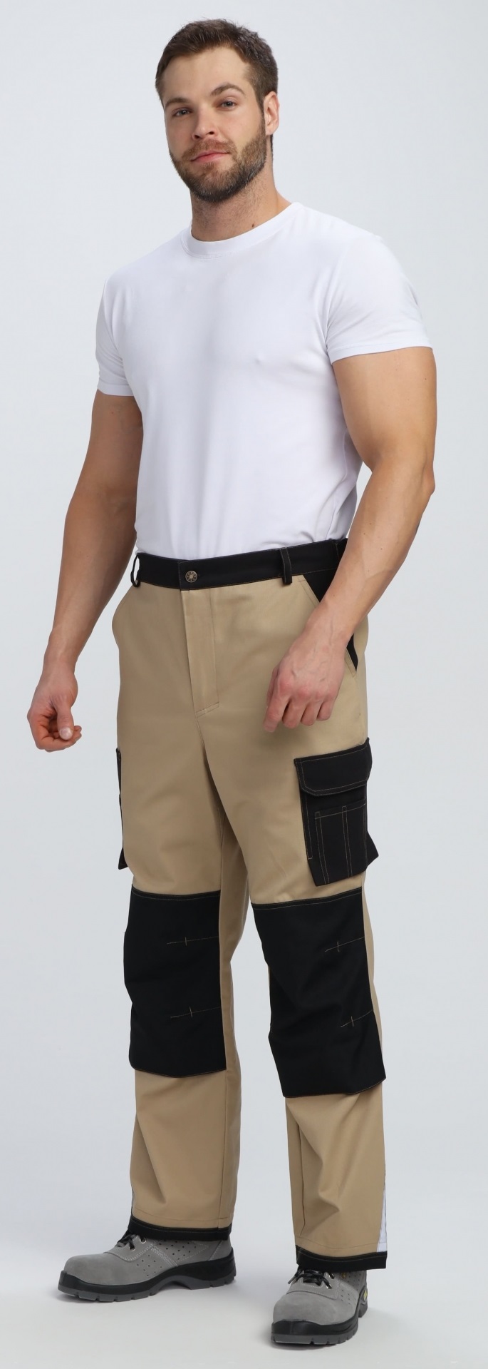 Брюки МИЛАН CH (бежевый/черный)