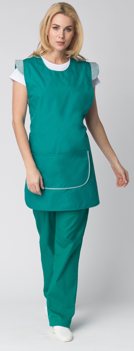 Фартук-сарафан НАДЕЖДА женский (зеленый)