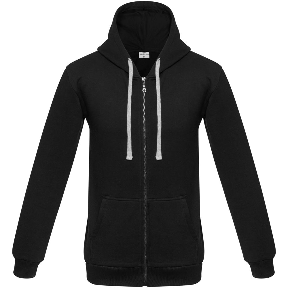Толстовка UNIT SIVERGA HEAVY на молнии с капюшоном (черный)