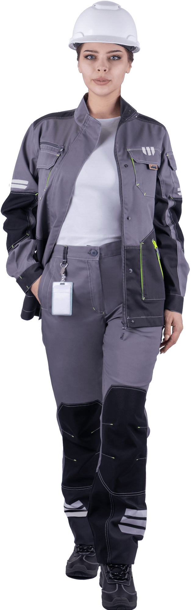 Куртка ЭДВАНС женская (серый/т.серый/черный)