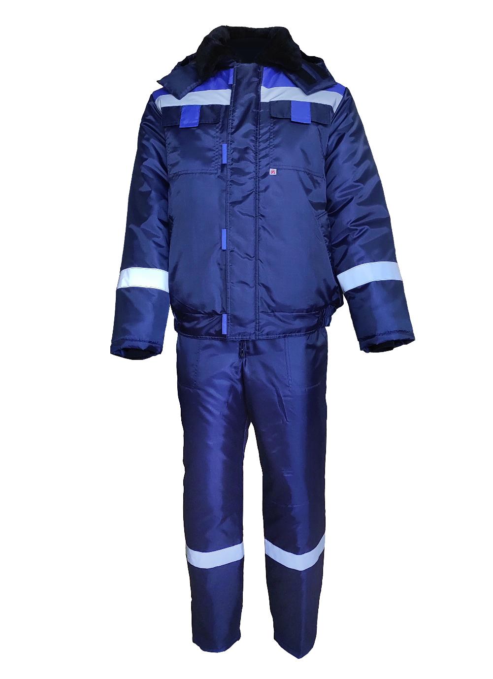 Костюм ОРИОН зимний с ПК (т.синий/васильковый)