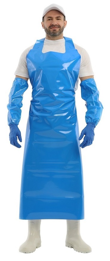 Фартук ЛАРИСАН цельнокроеный ПУ облегченный 83x150см (синий)