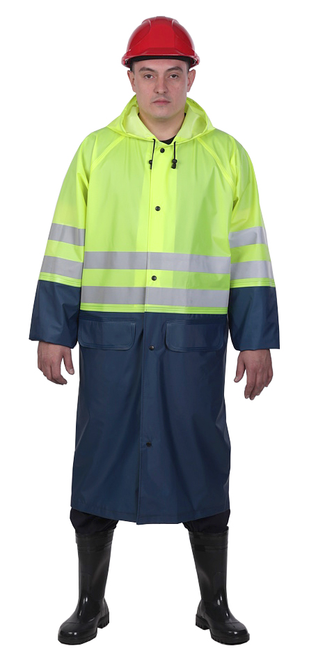 Плащ сигнальный FORT W 3 класс (желтый)