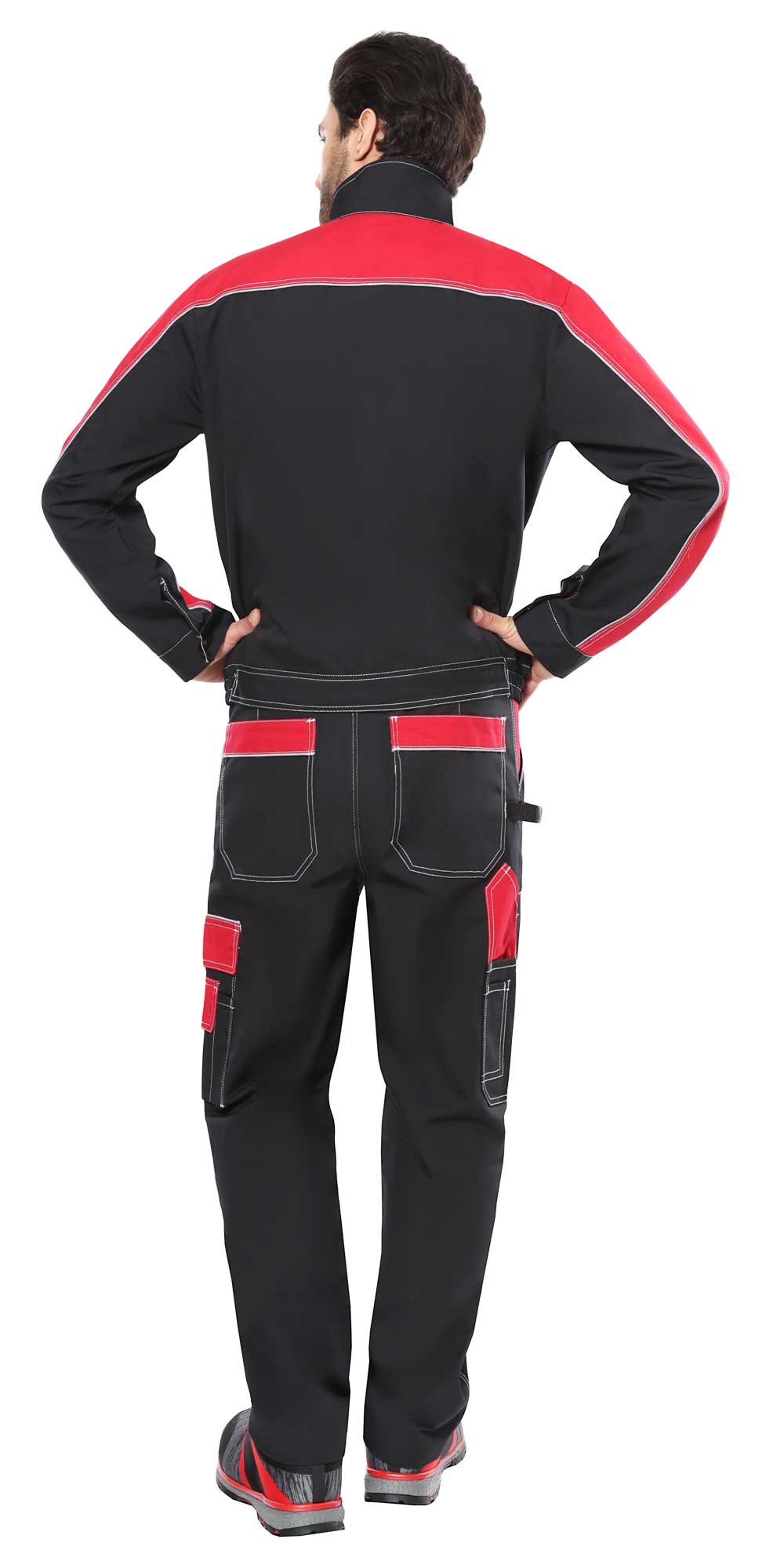 Куртка СИРИУС-АГАТ (черный/красный)