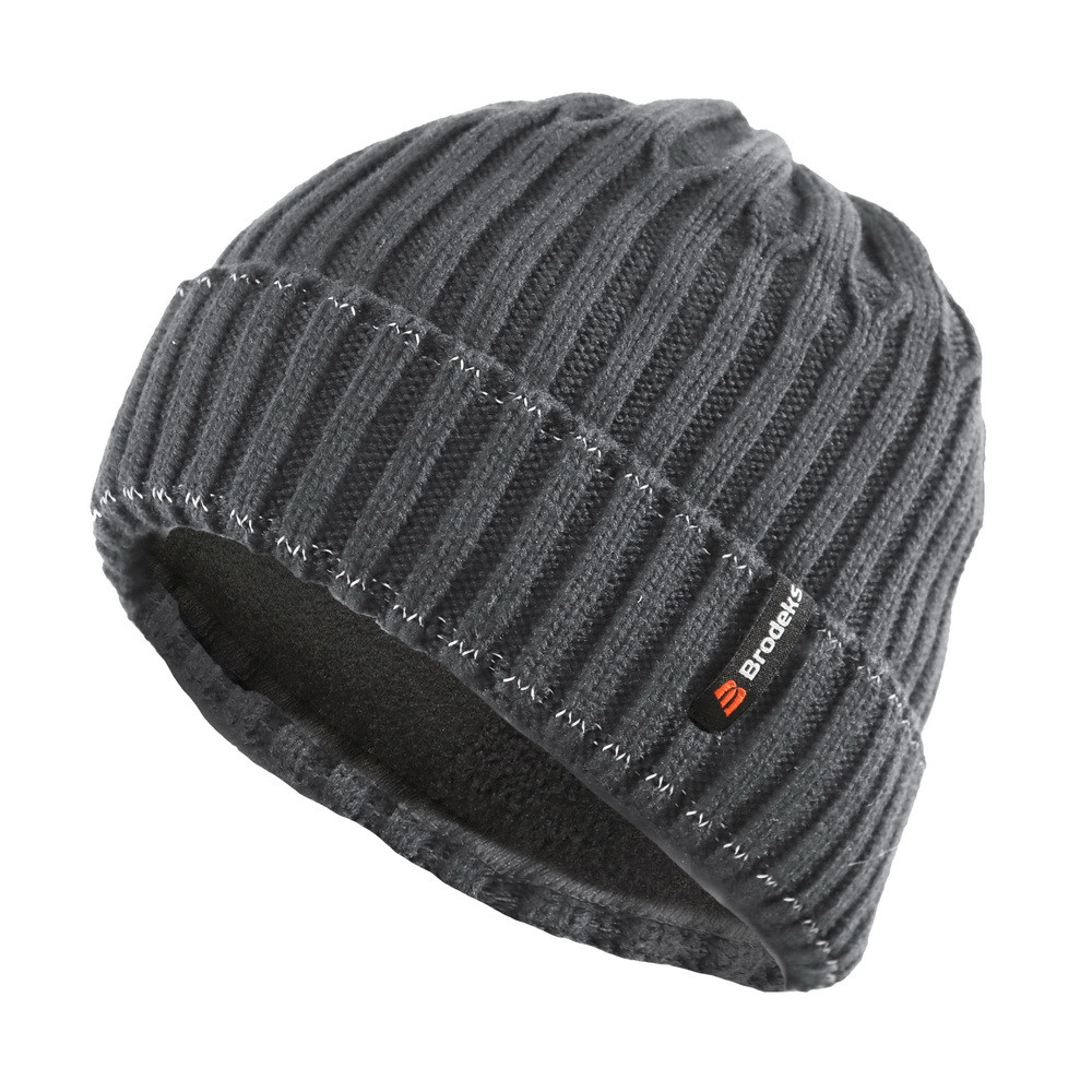 Шапка BRODEKS REGULAR FLEECE LINING (т.серый)