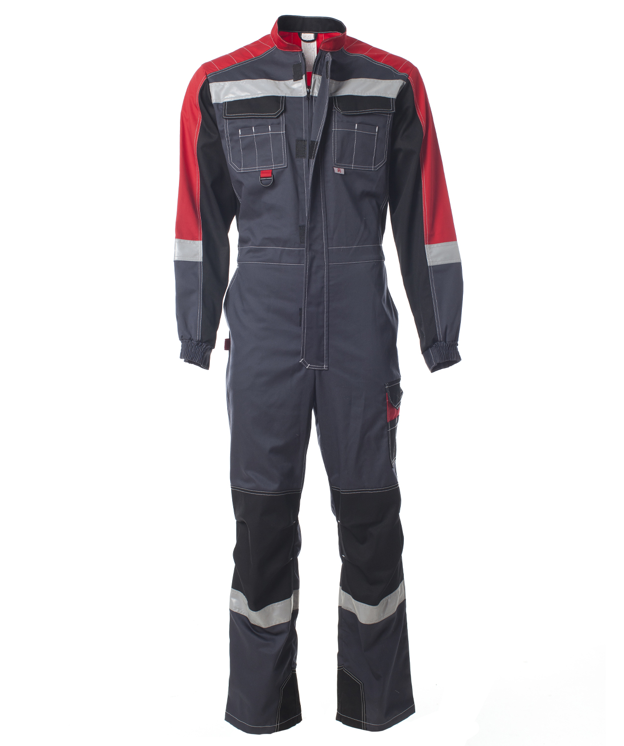 Комбинезон ФОРМУЛА с СОП (т.серый/красный/черный)
