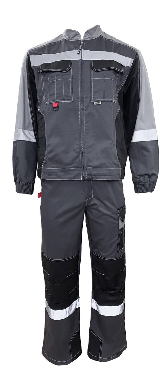 Костюм ФОРМУЛА КОТТОН ФП2 с ПК (т.серый/св.серый/черный)
